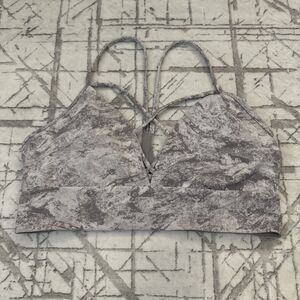 Lululemon Expand Your Limits Bra Washed Marble Alpine White Silverscreen | SZ 12